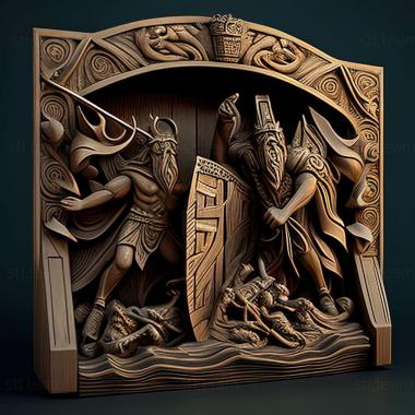 3D model Cultures 2 The Gates of Asgard game (STL)